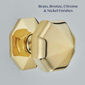 Octagonal Centre Door Knob