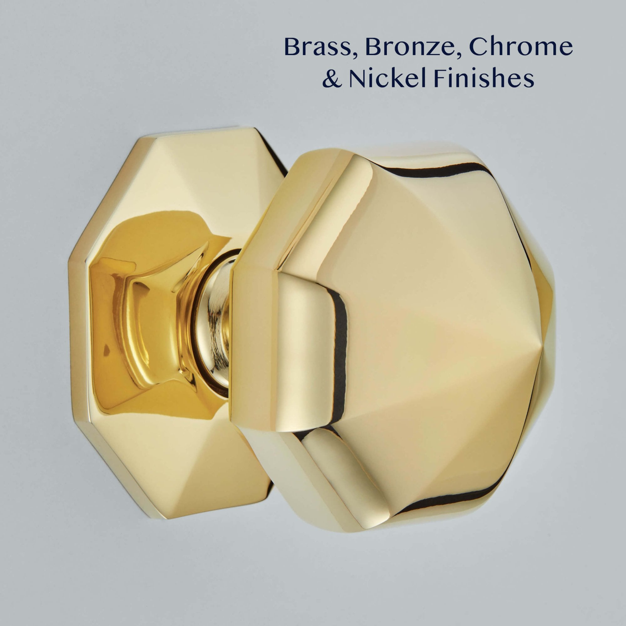 Octagonal Centre Door Knob