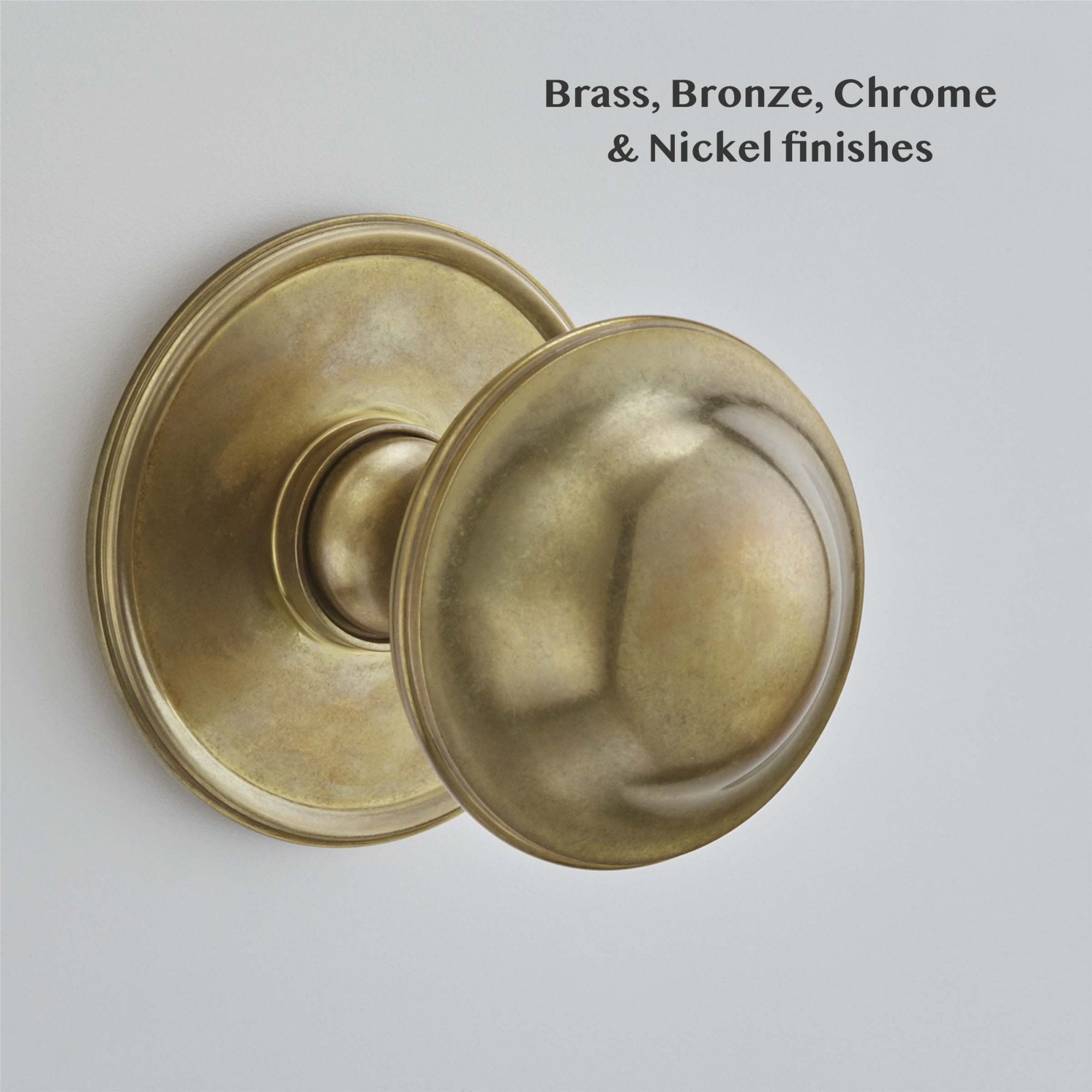 Plain Round Centre Door Knob