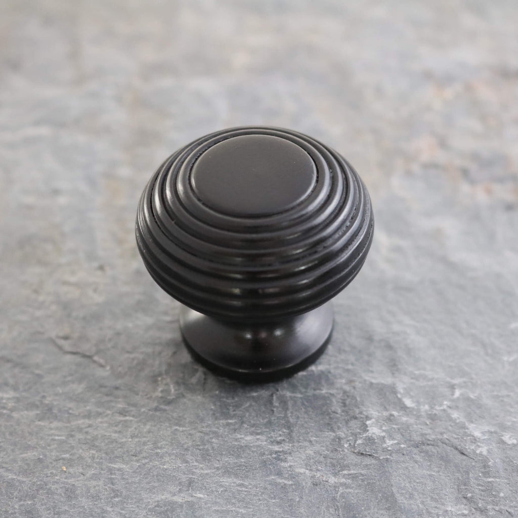 Real Ebony Beehive Cupboard Knob