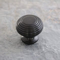 Real Ebony Beehive Cupboard Knob