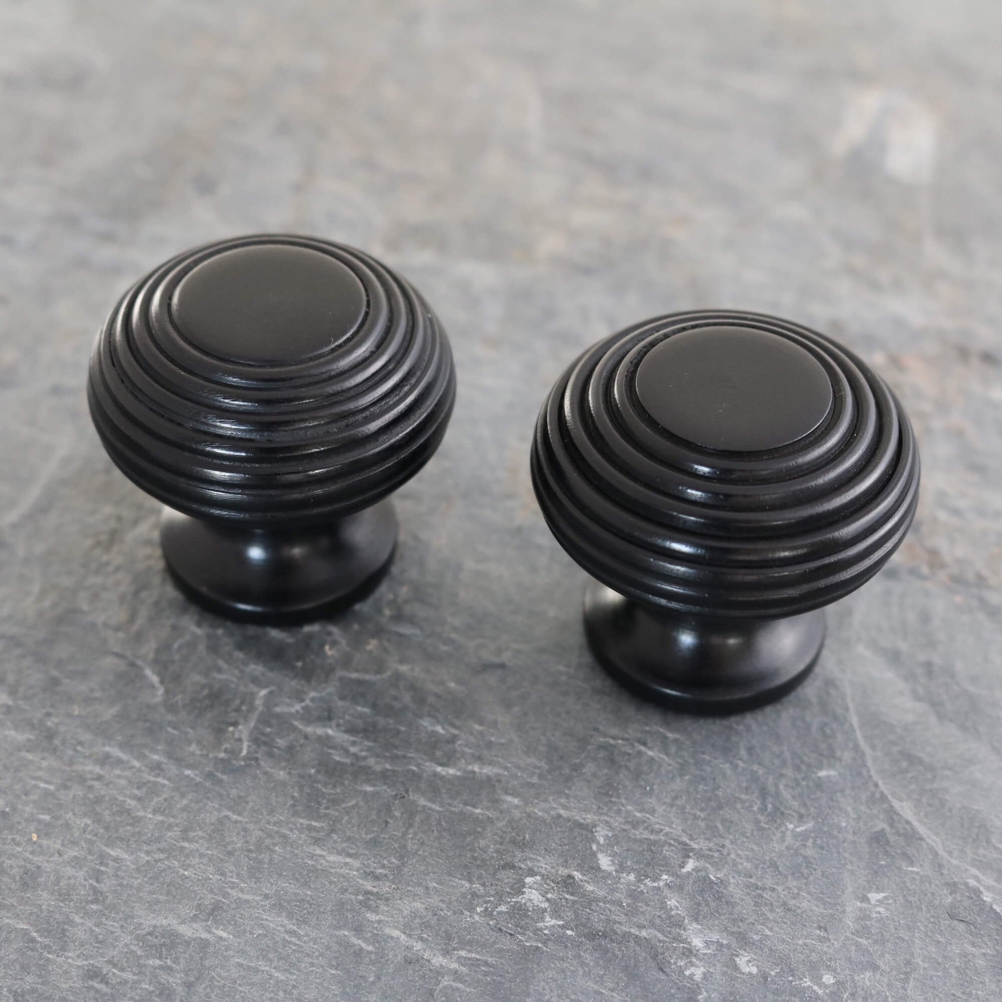 Real Ebony Beehive Cupboard Knob