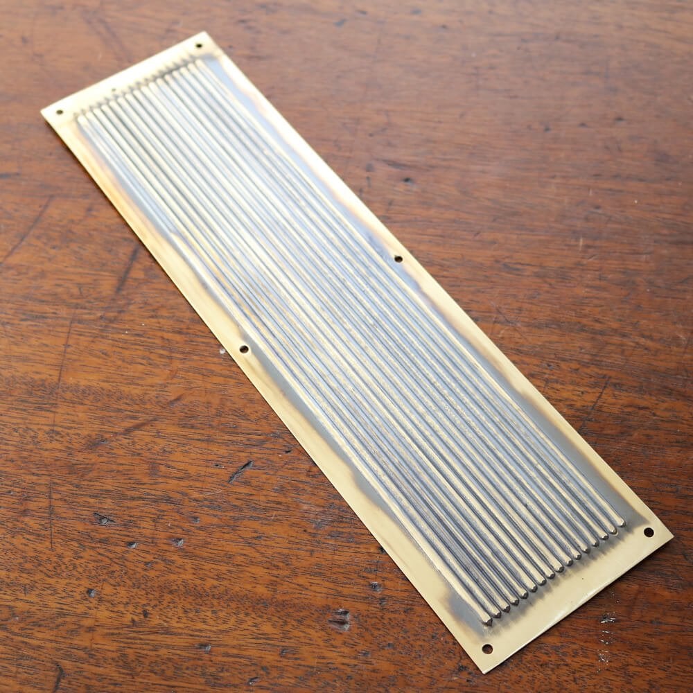 Chester Finger Plate - Brass or Nickel