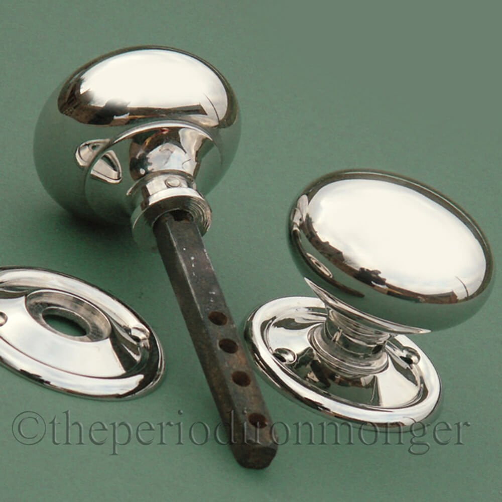 Nickel Cottage Door Knobs
