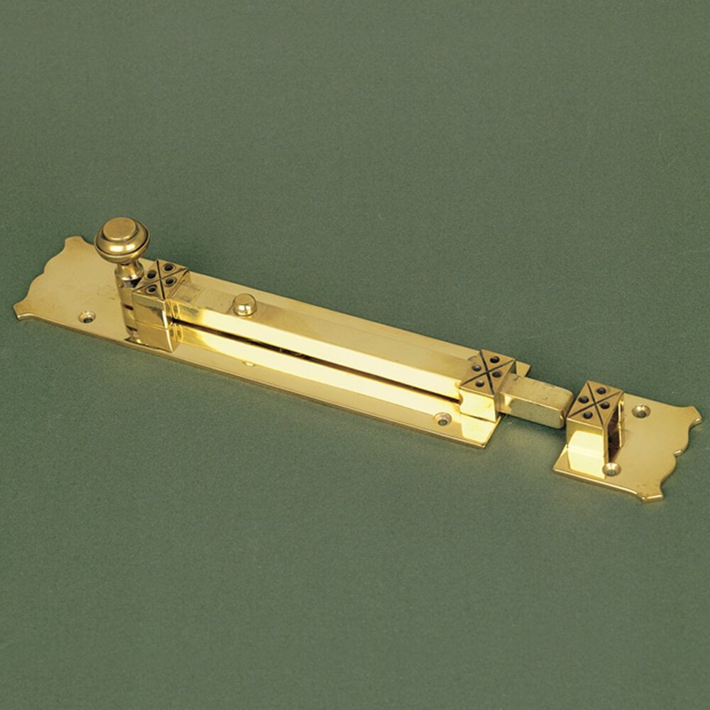 Arts and Crafts Door Bolts - Brass or Nickel