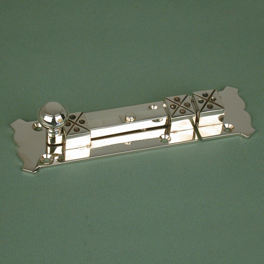 Arts and Crafts Door Bolts - Brass or Nickel