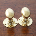 Brass Oval Mortice Door Knobs