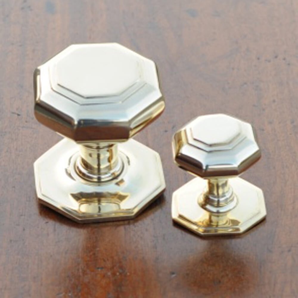 Brass Octagonal Centre Pull