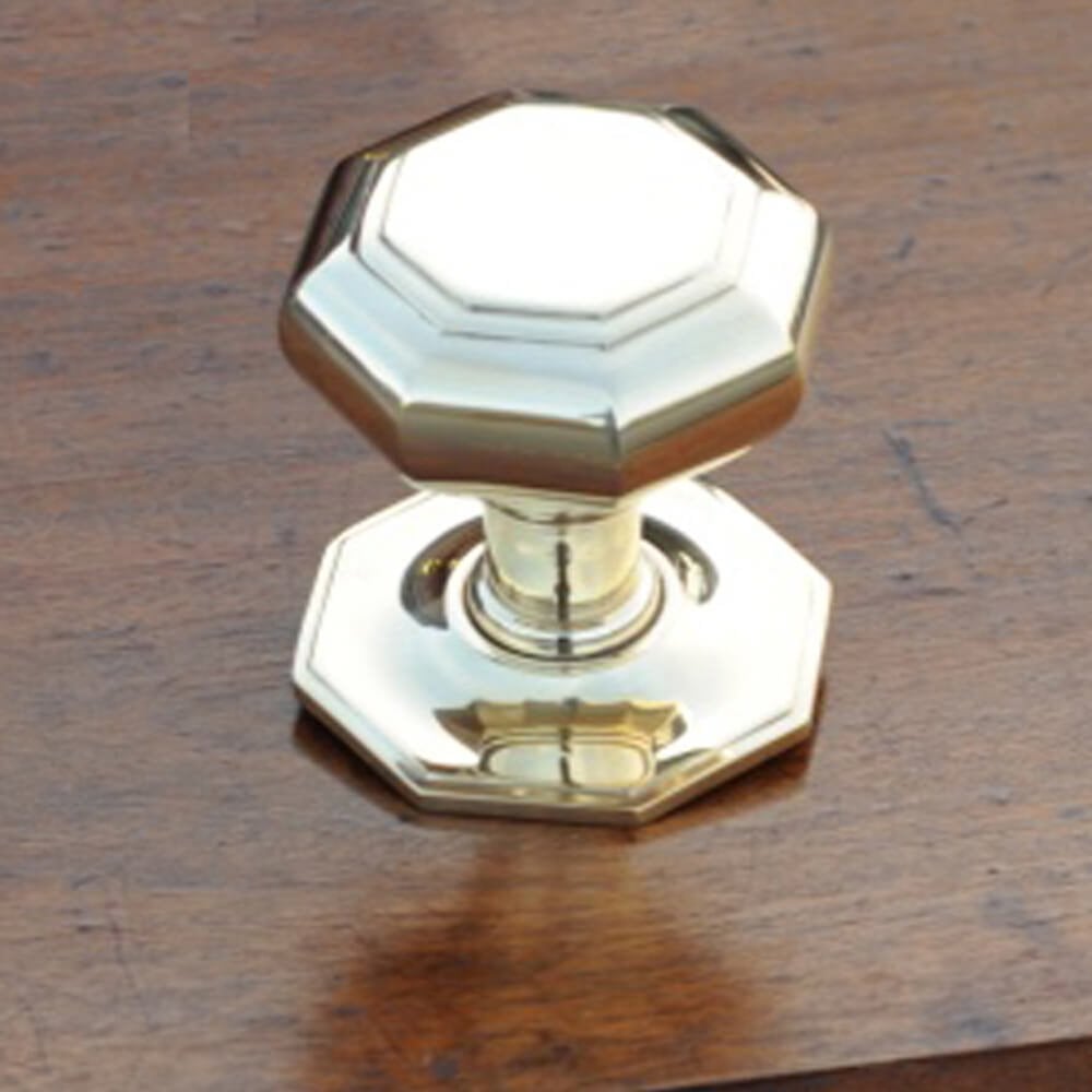 Brass Octagonal Centre Pull