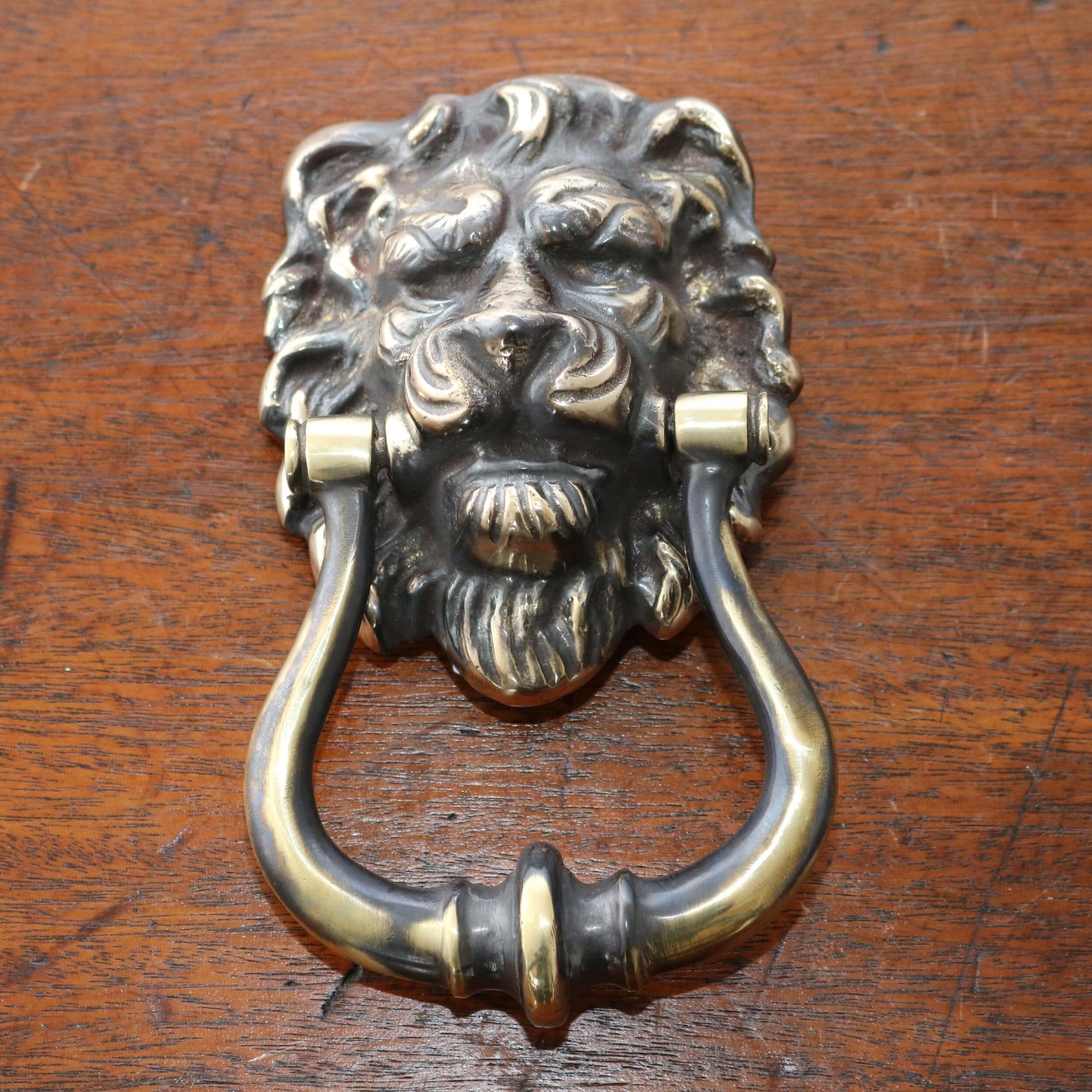 Lions Head Knocker - Brass or Nickel