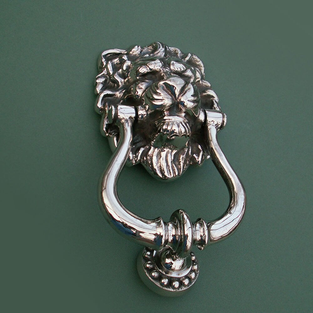 Lions Head Knocker - Brass or Nickel