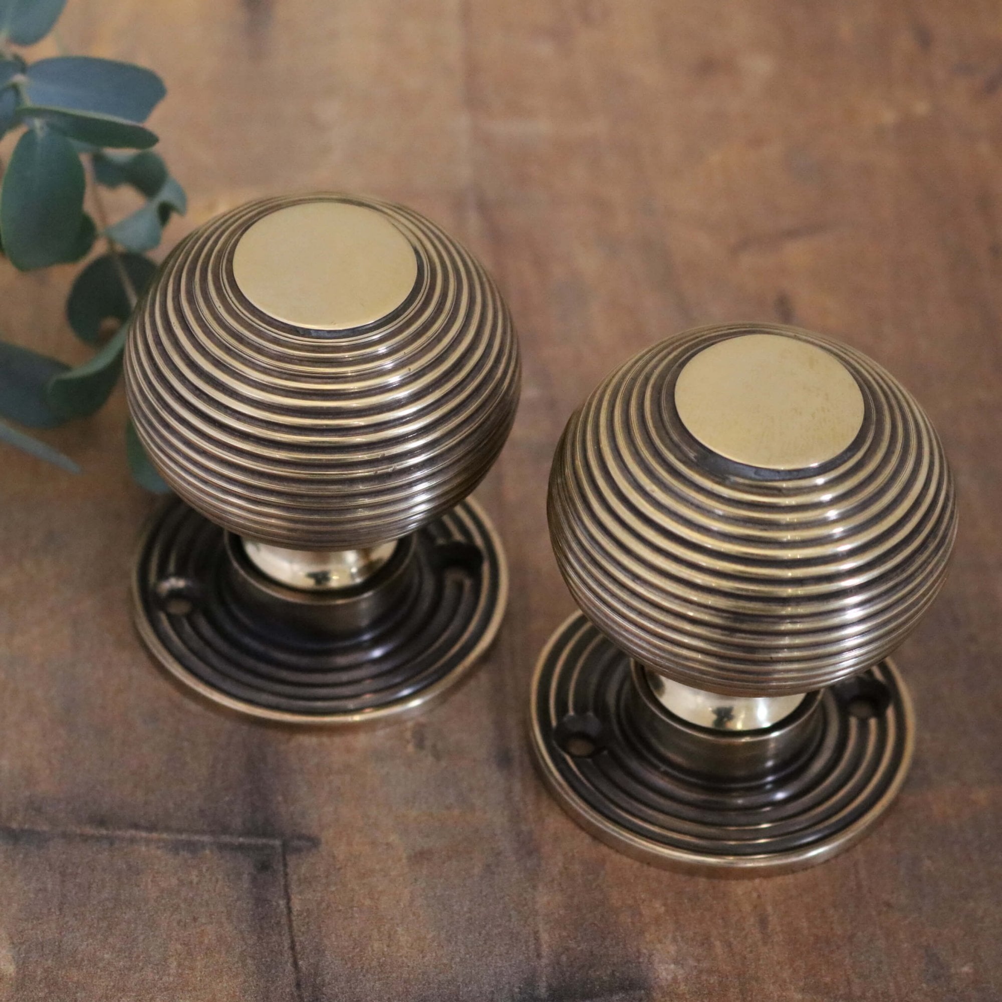 Brass Beehive Door Knobs