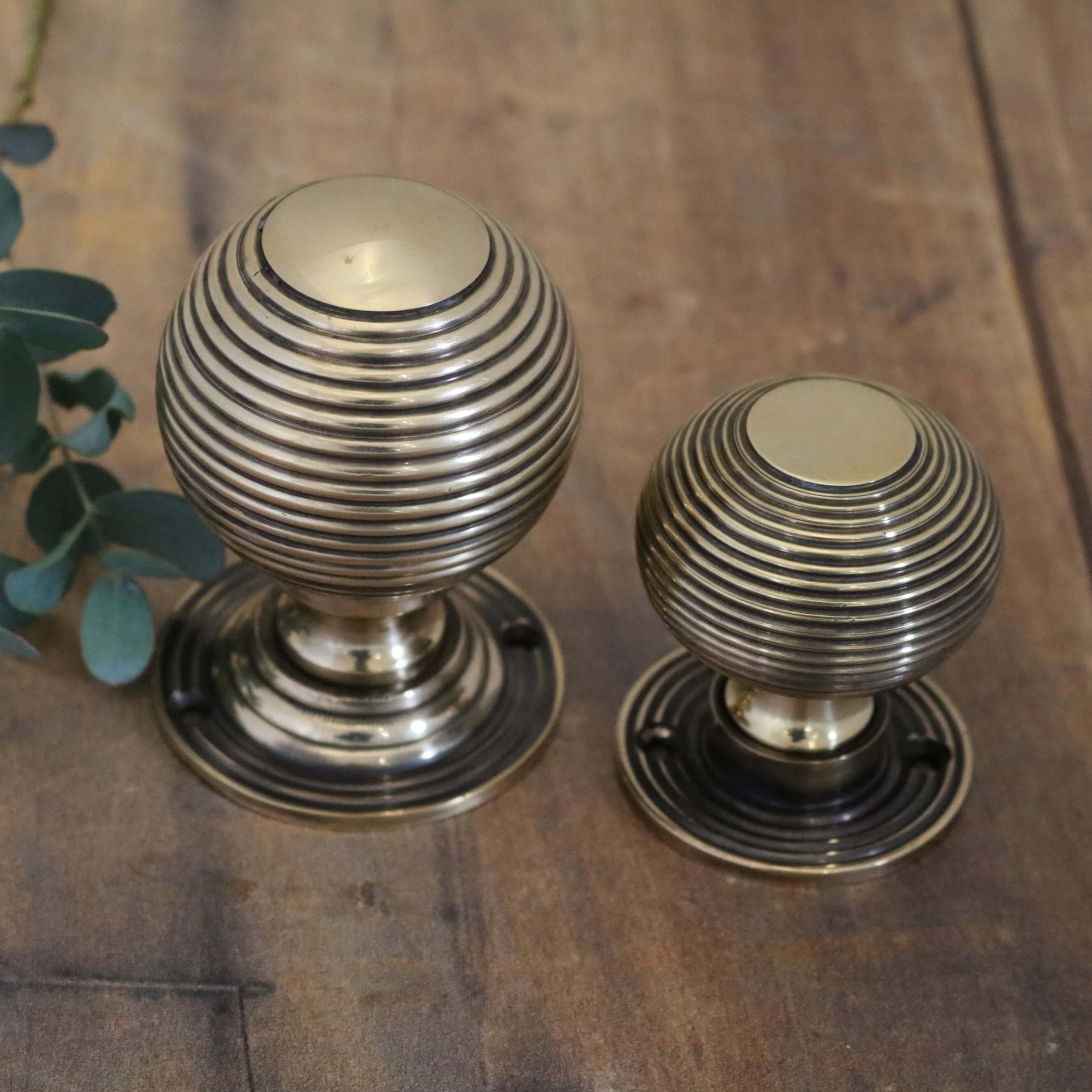Brass Beehive Door Knobs