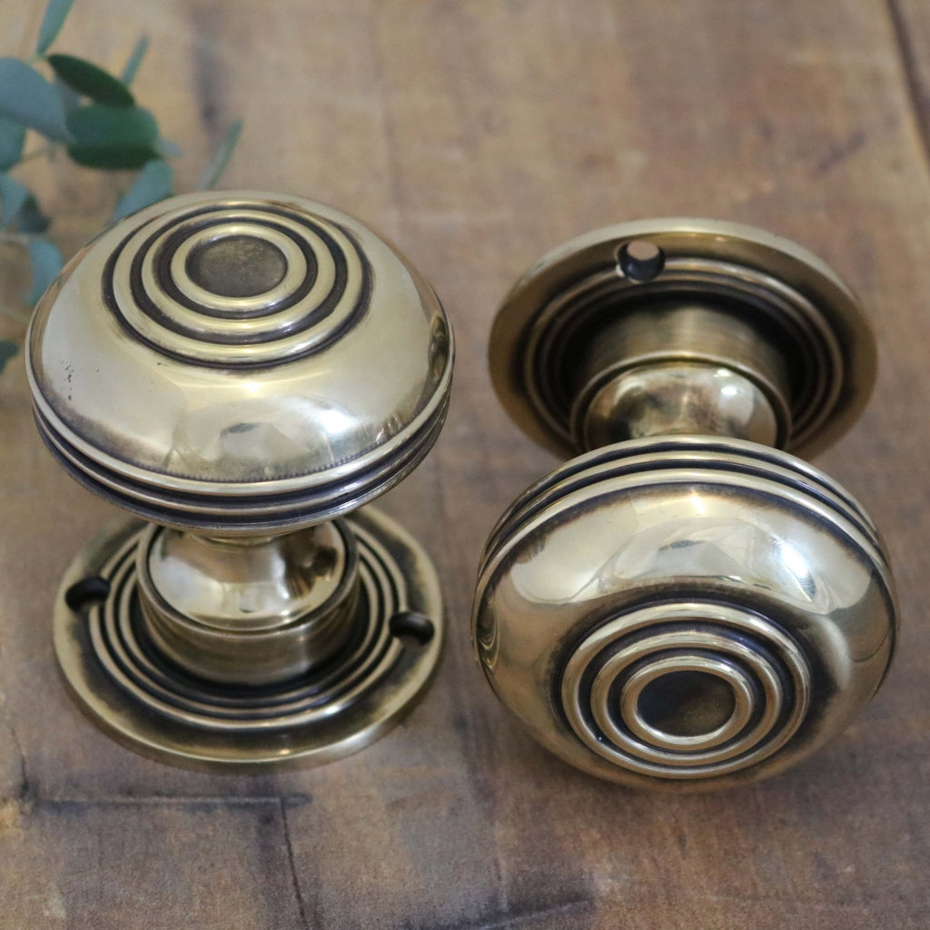 Large Brass Bloxwich Door Knobs