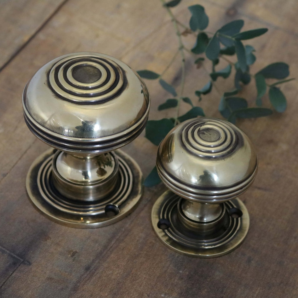Large Brass Bloxwich Door Knobs