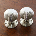 Beehive Door Knobs - Polished Nickel