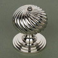 Burcot Swirl Nickel Door Knobs
