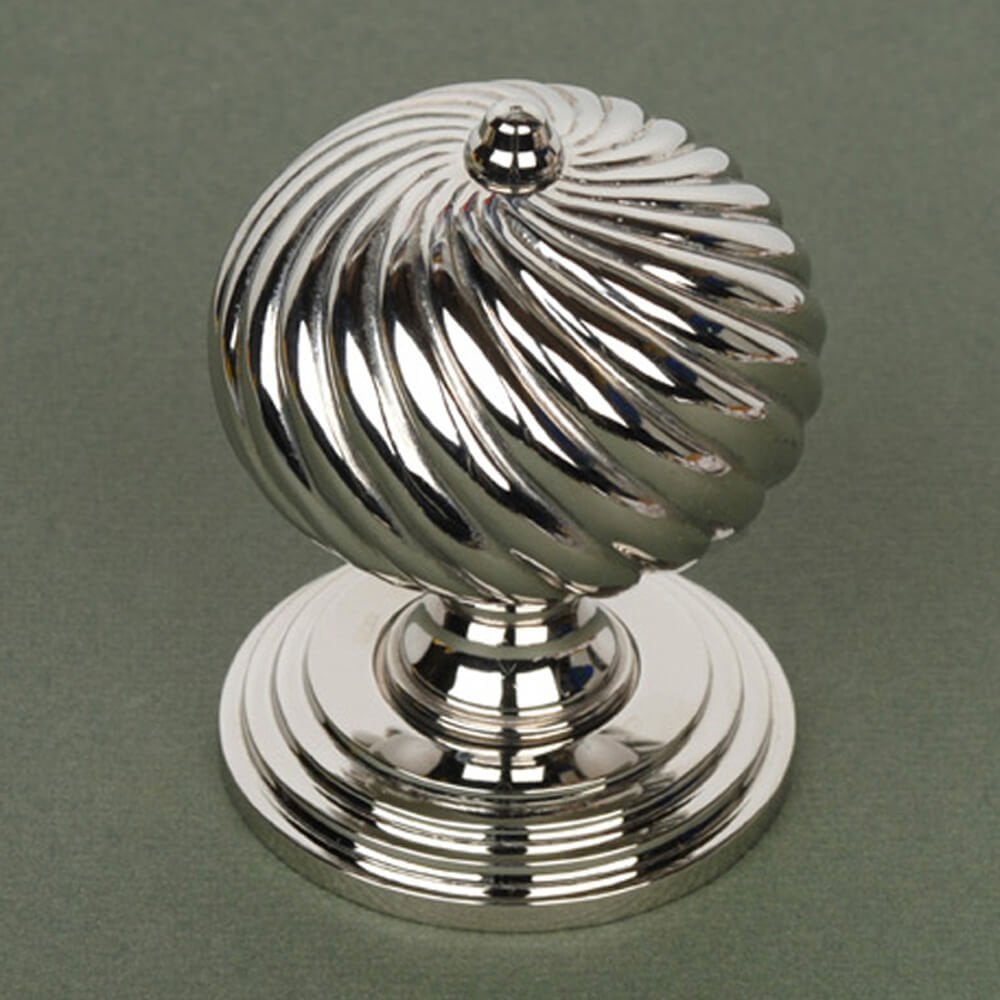 Burcot Swirl Nickel Door Knobs