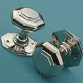 Nickel Octagonal Mortice Door Knobs