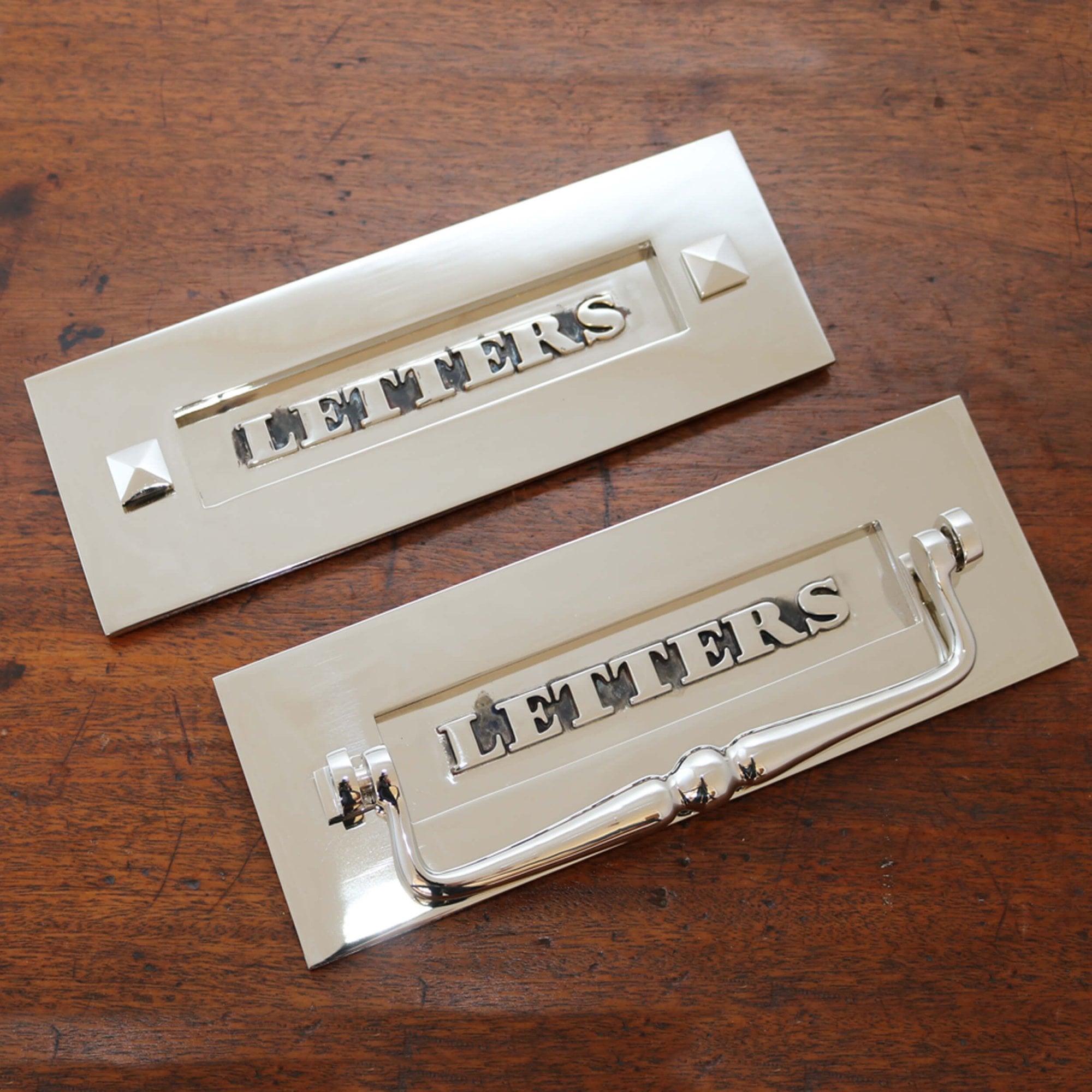 Classic Nickel Letter Plate