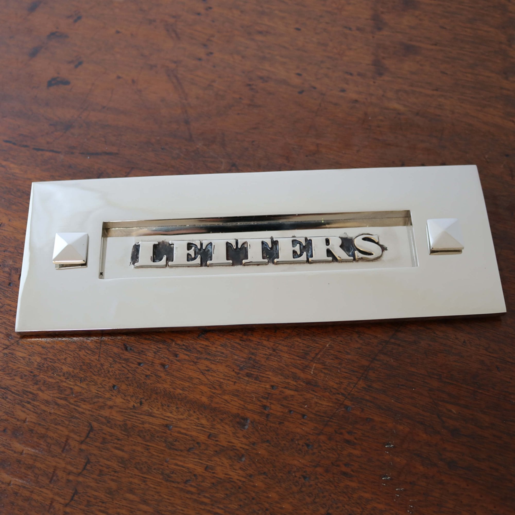 Classic Nickel Letter Plate