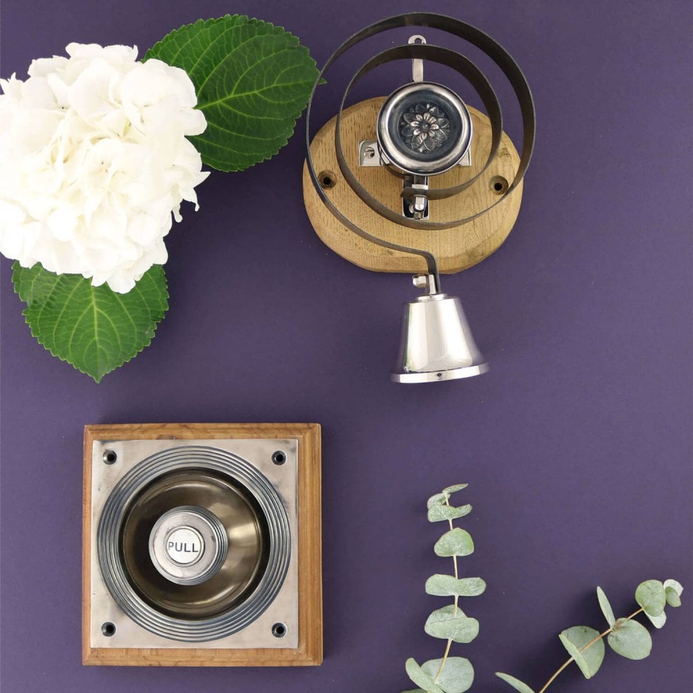 Claverley Nickel Bell Pull and Internal Butlers Bell