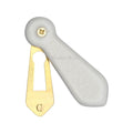 White Crackle Porcelain Escutcheon