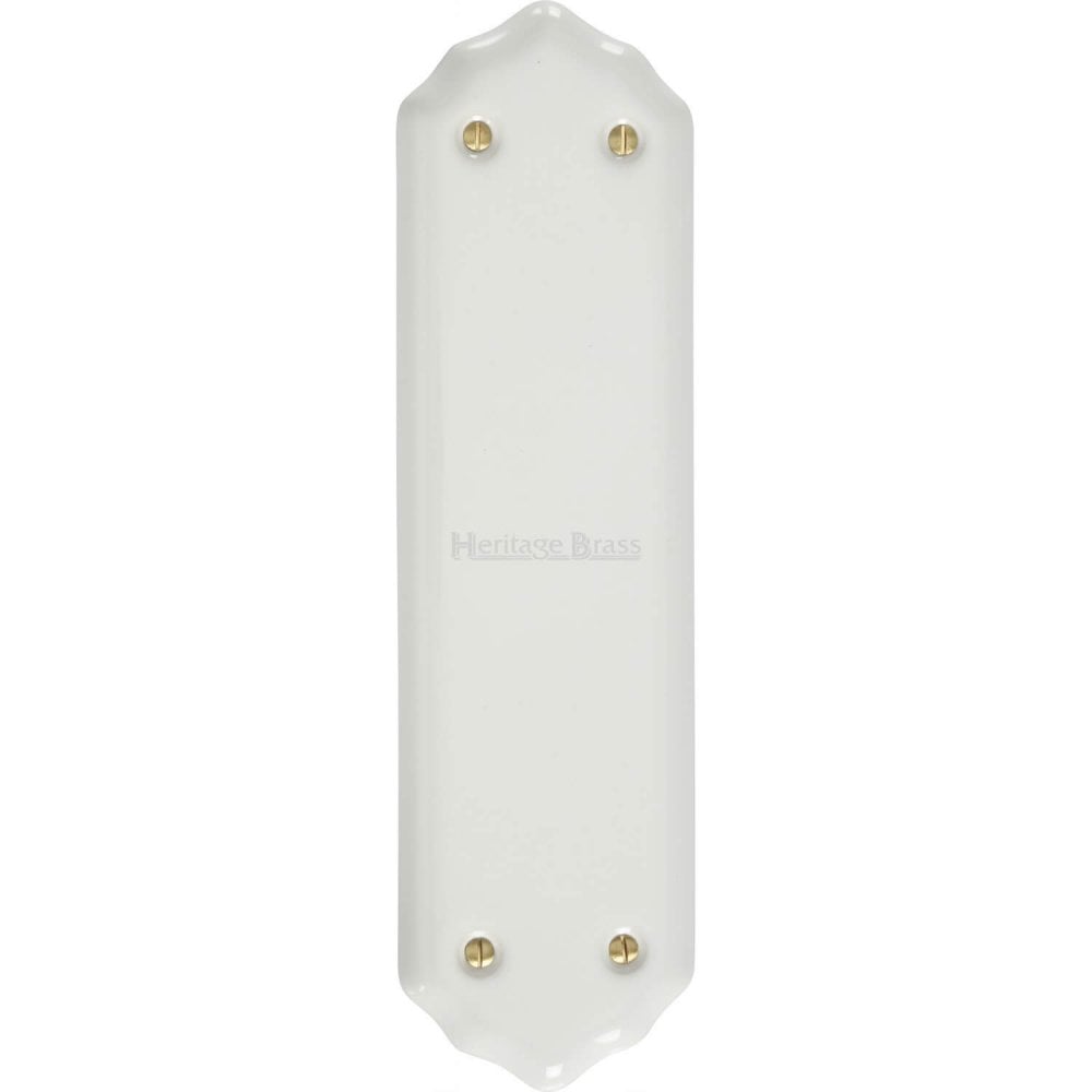 Plain White Porcelain Finger Plate