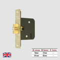 3 Lever Mortice Sliding Door Lock (UK)