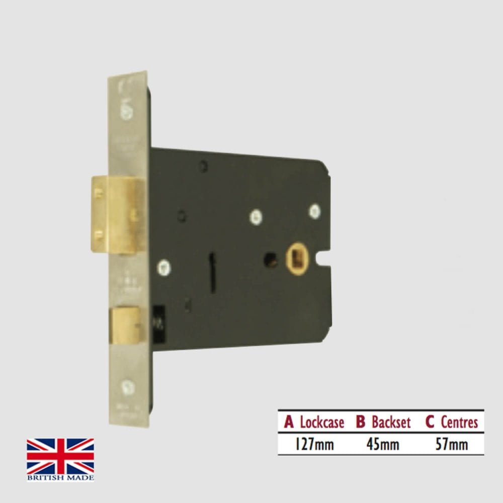 5 Lever Horizontal Mortice Sashlock (UK)