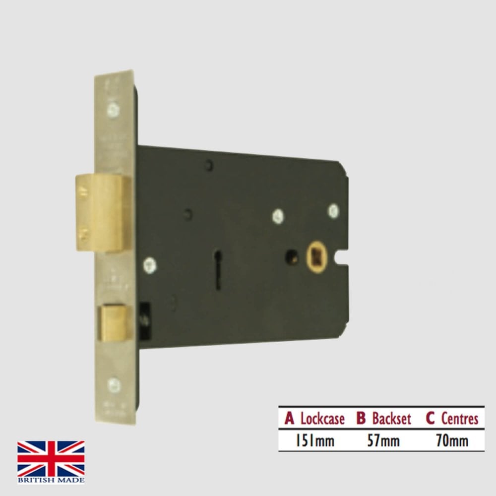 5 Lever Horizontal Mortice Sashlock (UK)