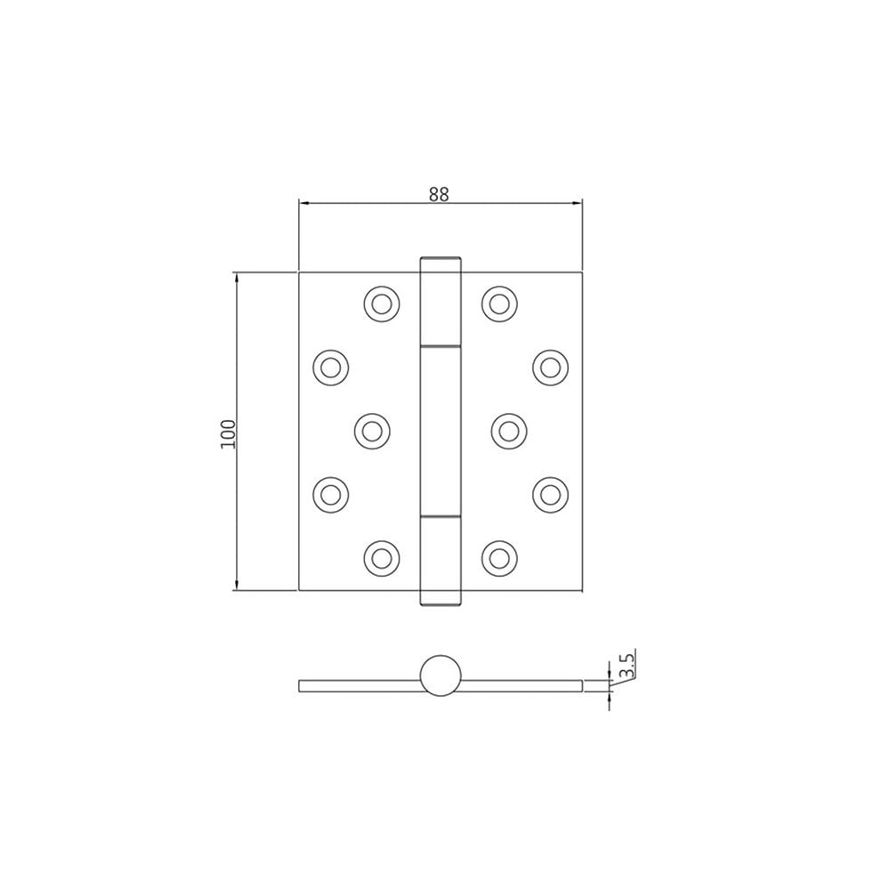 Simonswerk Tritech High Performance Brass Hinge