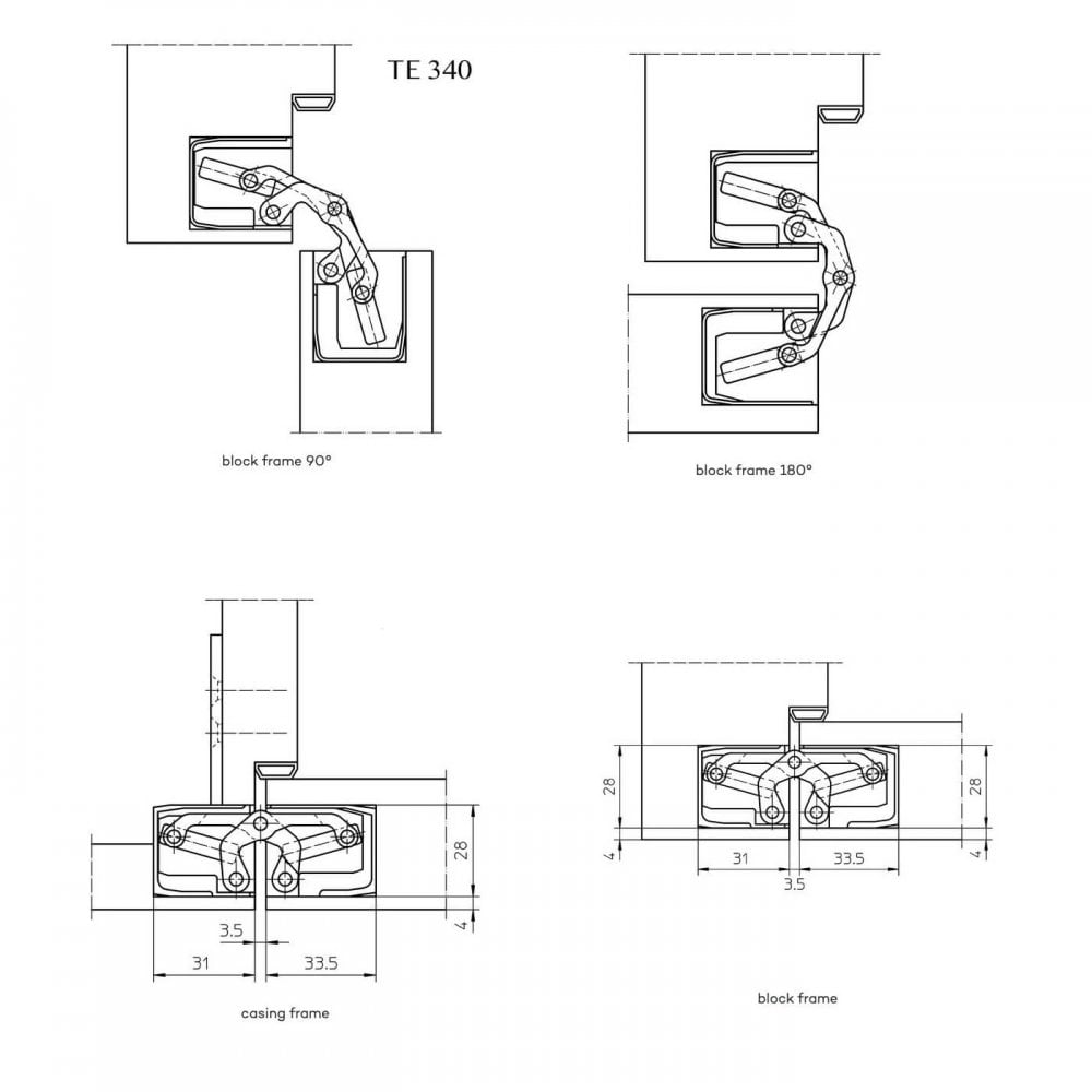 Simonswerk Tectus Concealed Hinge
