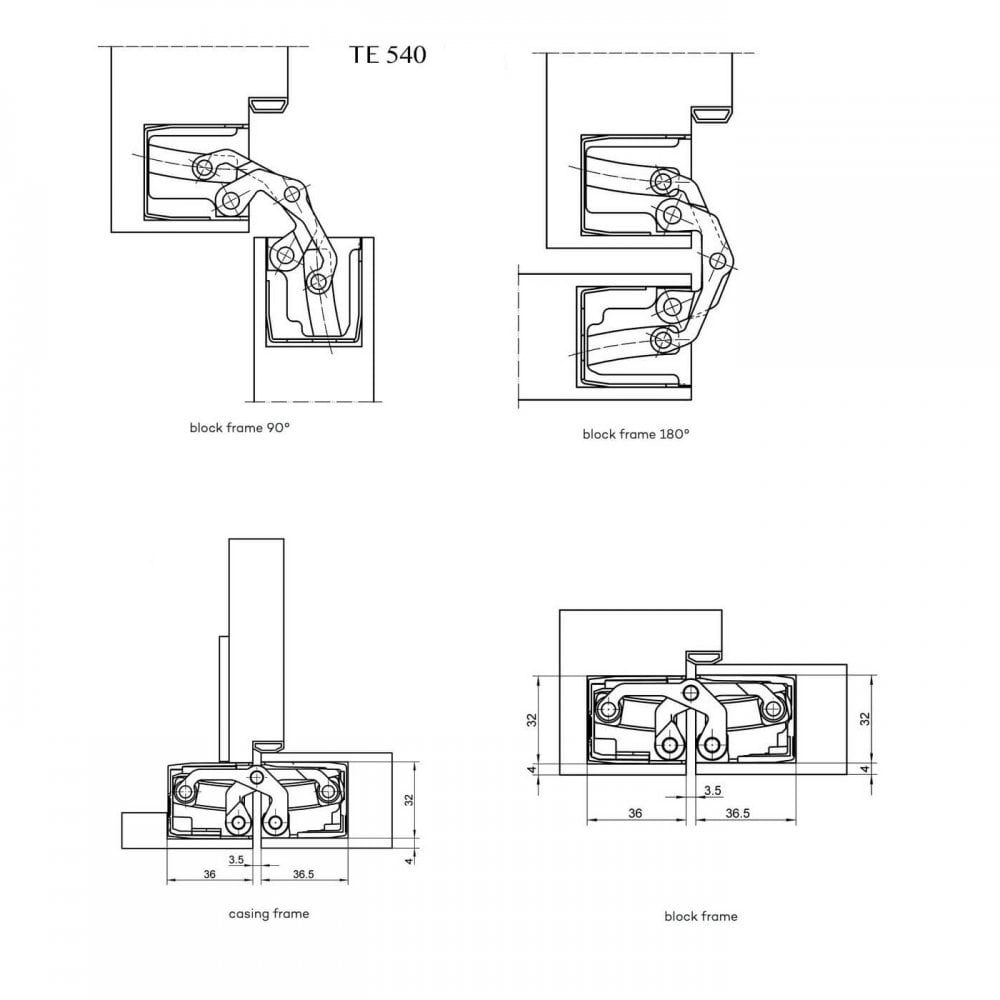 Simonswerk Tectus Concealed Hinge