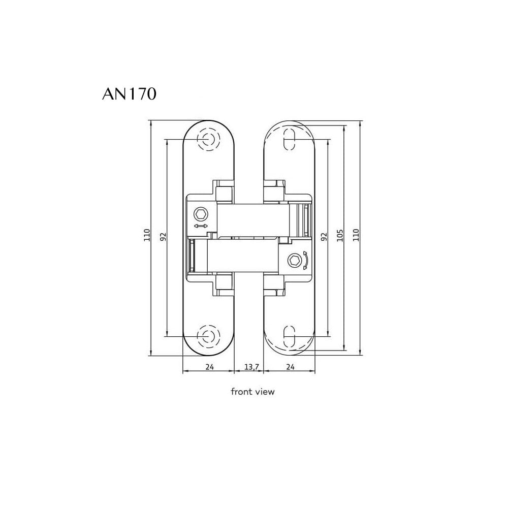 Simonswerk Anselmi Concealed Hinge