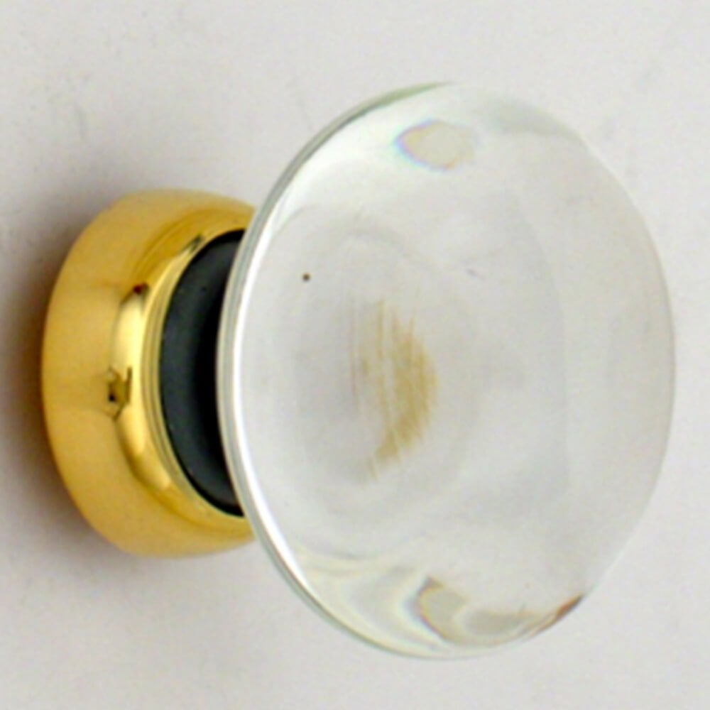 Handmade Clear Smooth Bun Cupboard Knob