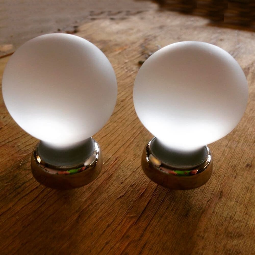 Handmade Frosted Clear Balloon Cupboard Knob