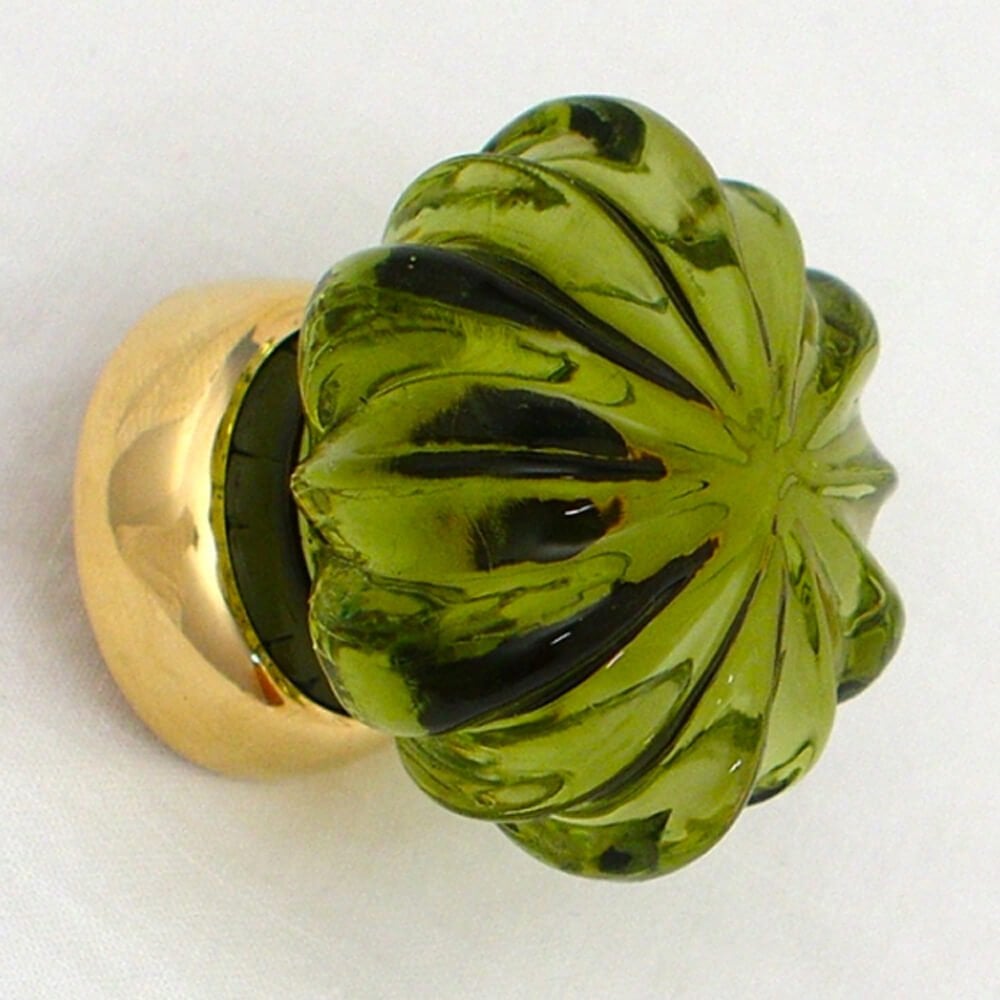 Handmade Peridot Daisy Flower Cupboard Knob