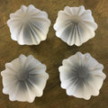 Handmade Frosted Clear Pumpkin Cupboard Knob