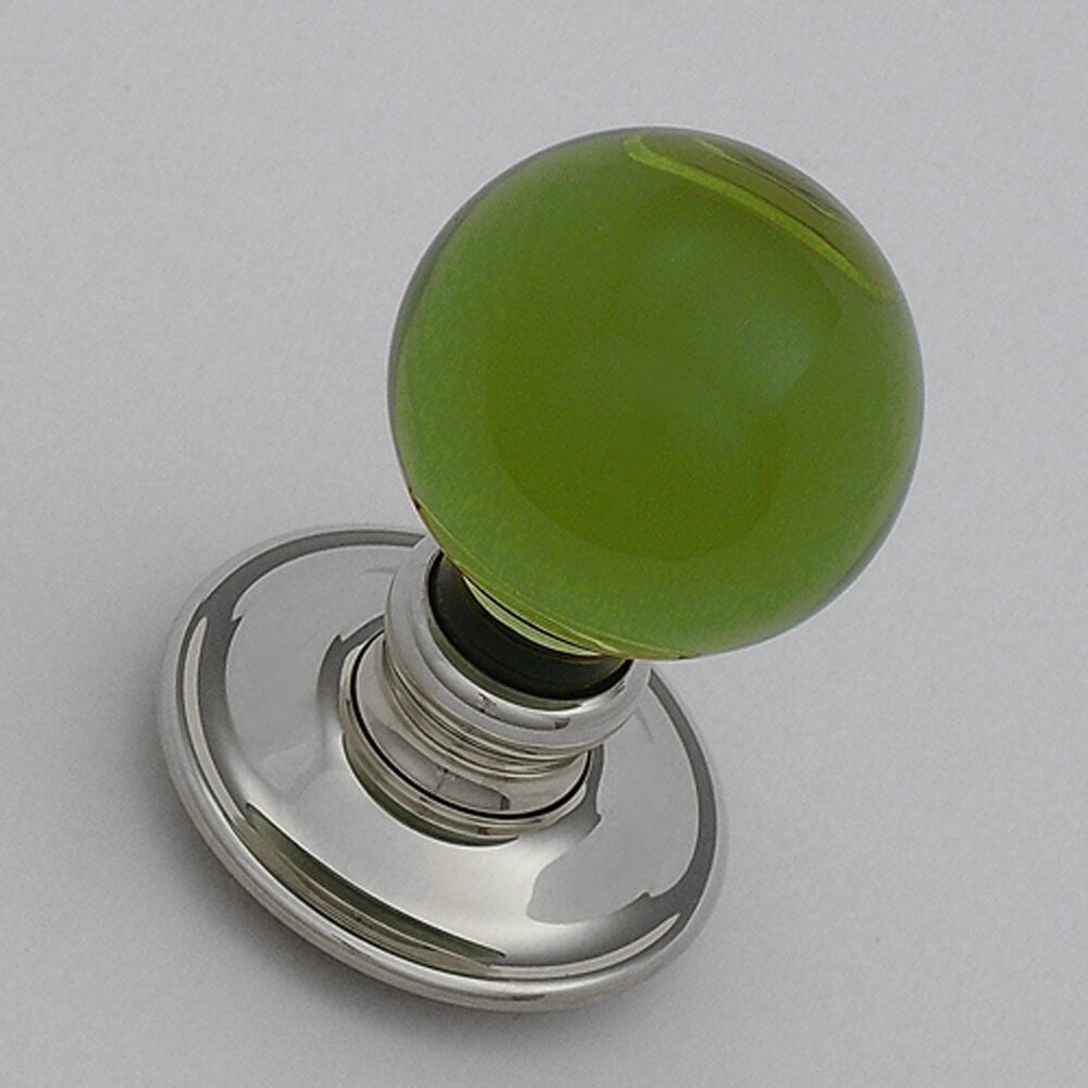 Peridot Balloon Handmade Glass Door Knobs