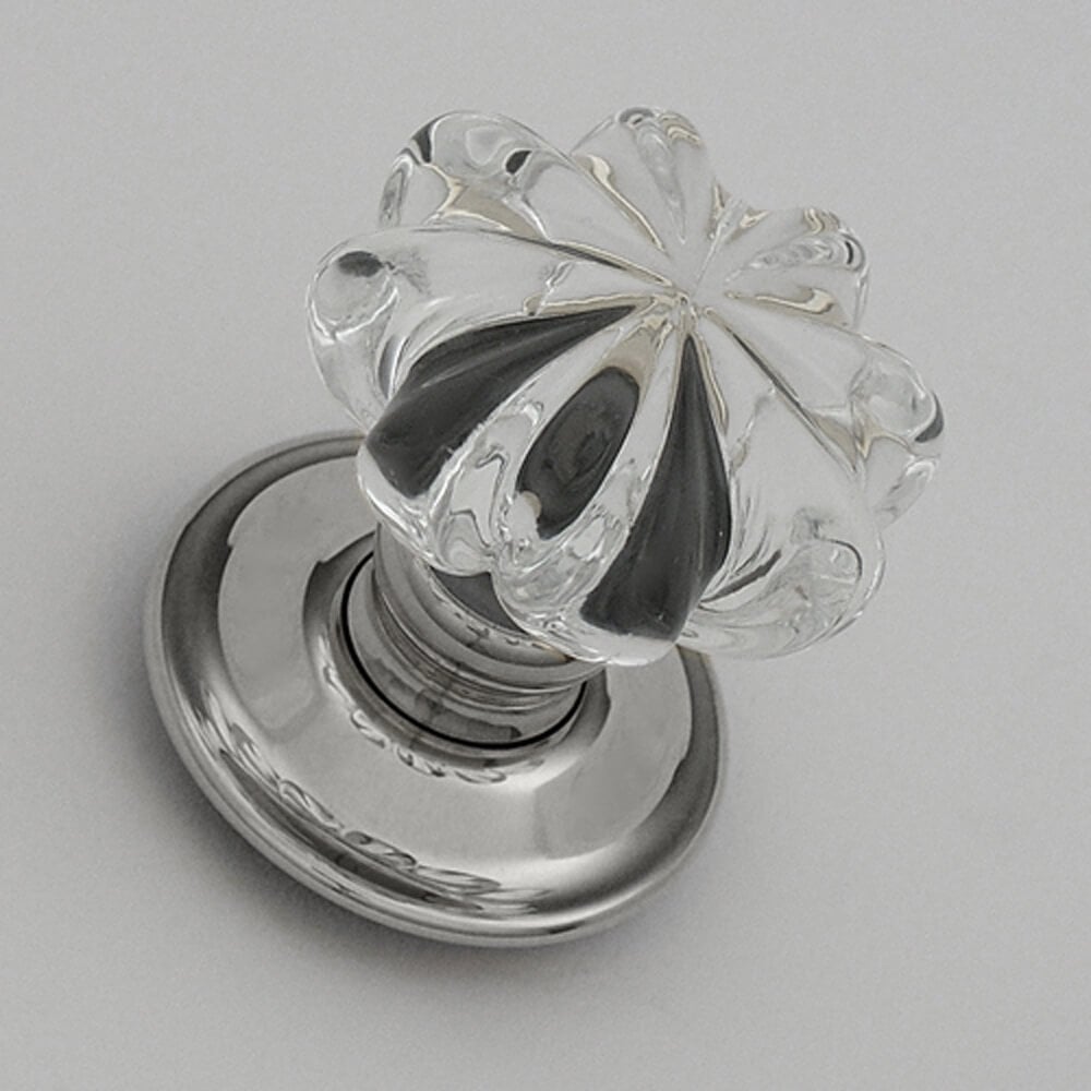 Clear Daisy Handmade Glass Door Knobs