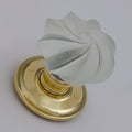 Frosted Clear Whirl Handmade Glass Door Knobs