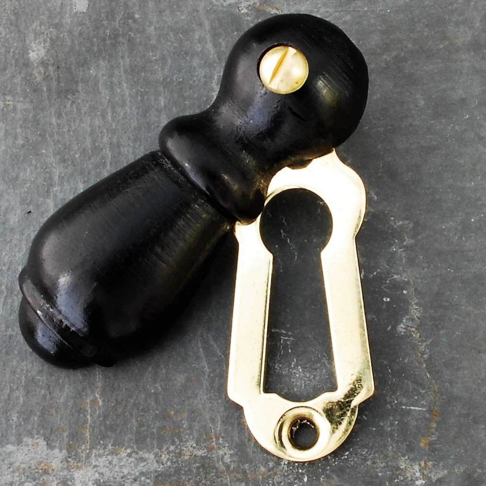 Ebonised Wheatsheaf Escutcheon