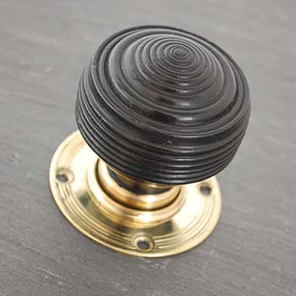 Edwardian Ebonised Door Knobs