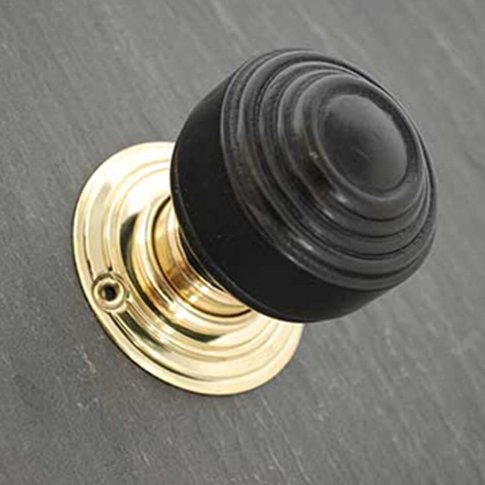 St Pauls Ebonised Door Knobs