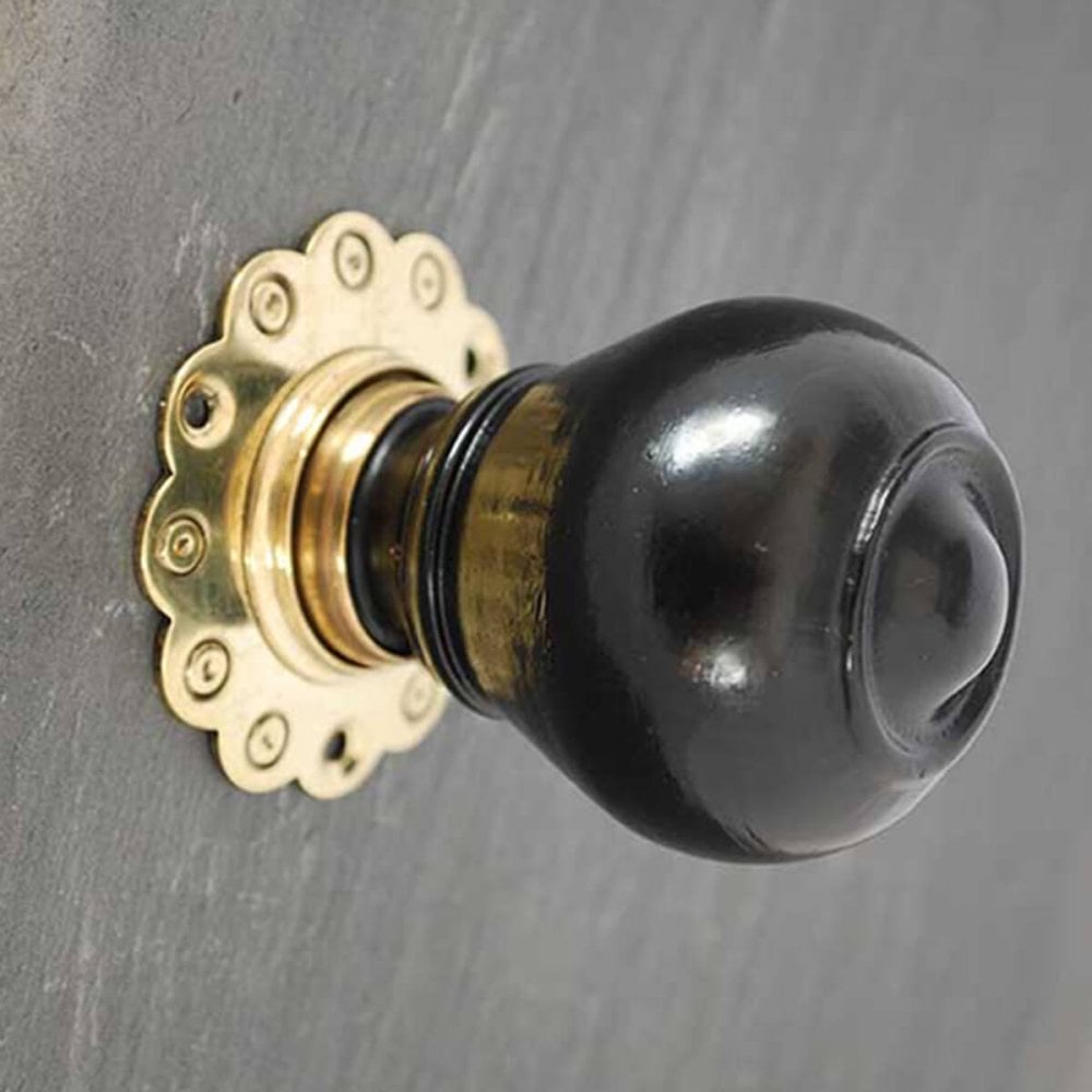 Tulip Ebonised Door Knobs