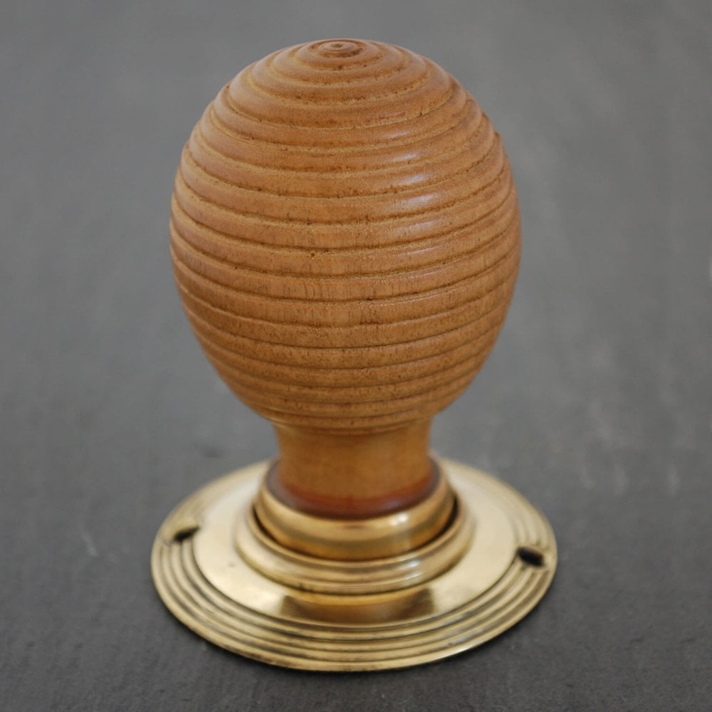 Oak Narrow Beehive Door Knobs