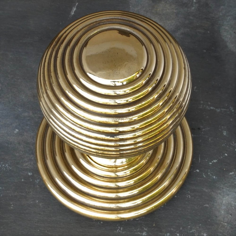 Brass Beehive Centre Door Pull