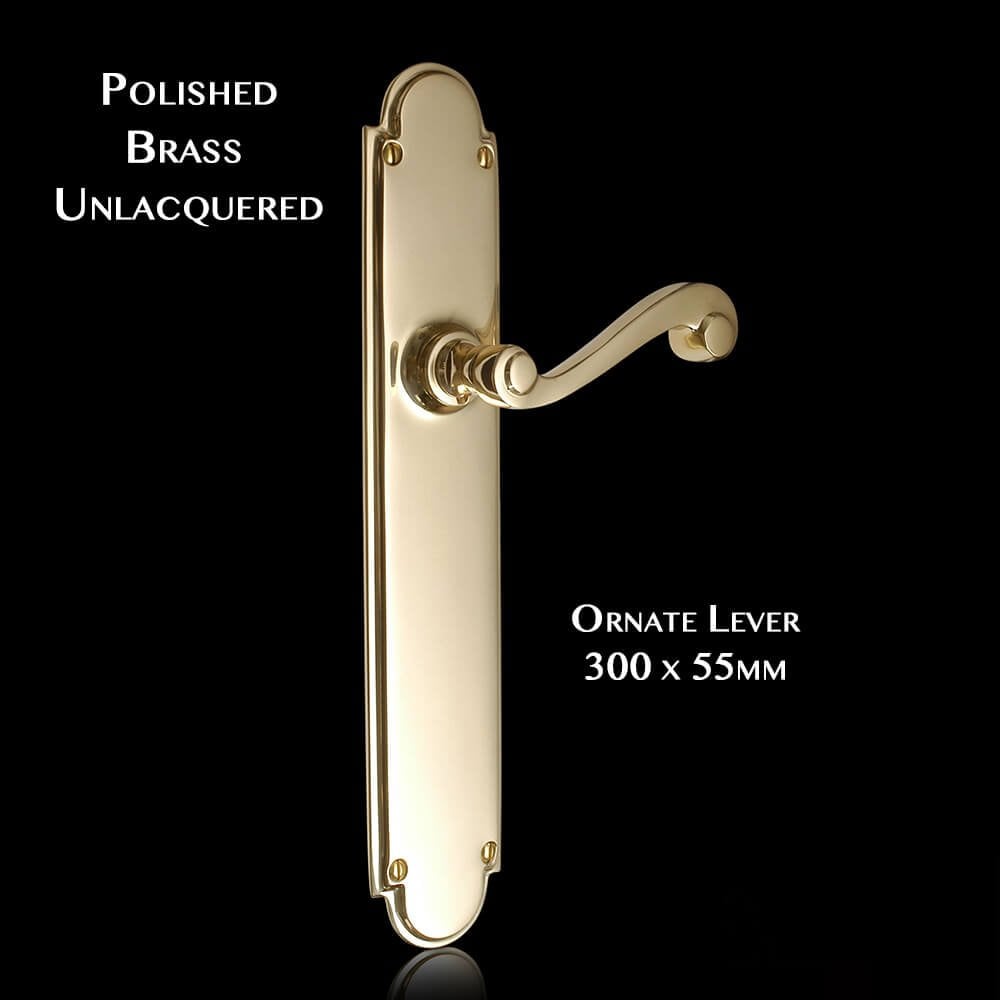 Constable Grand Lever on Latch Backplate