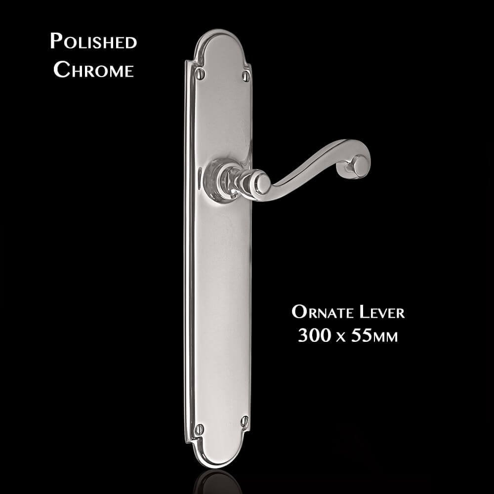 Constable Grand Lever on Latch Backplate